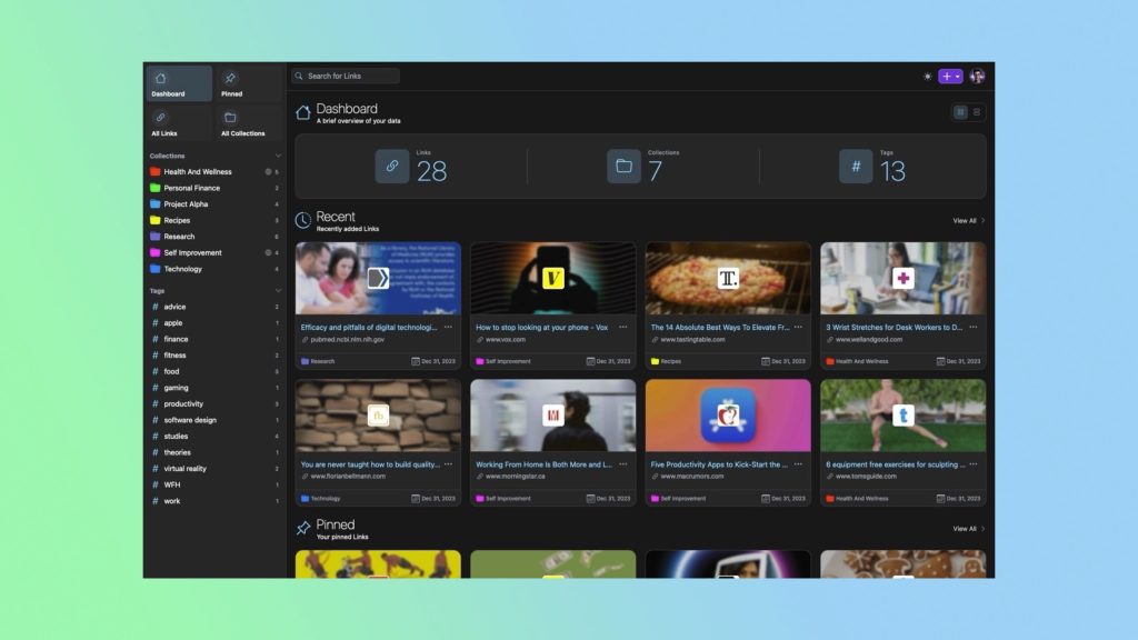 An Open-Source, Self-Hosted App for Archiving, Syncing, and Sharing Bookmarks, Links, and Web Content