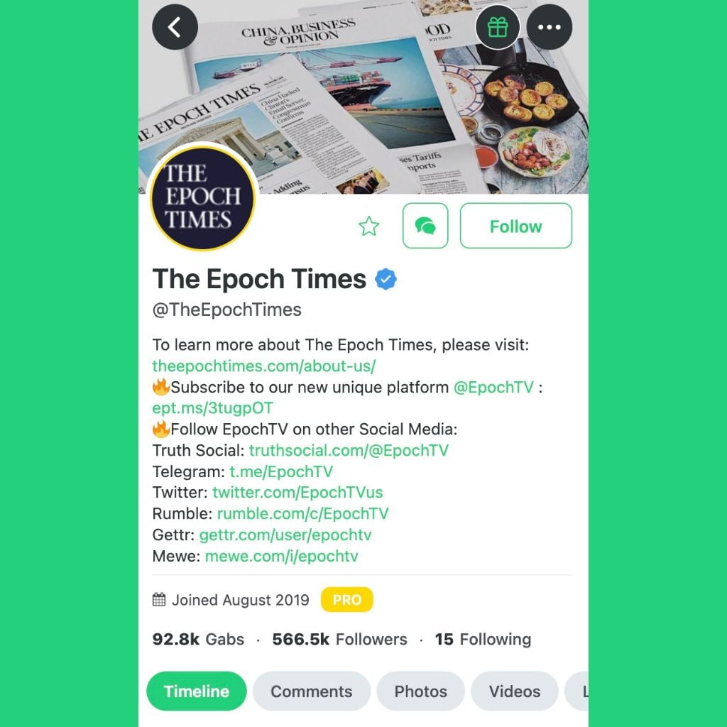 Gab Screenshot 2
