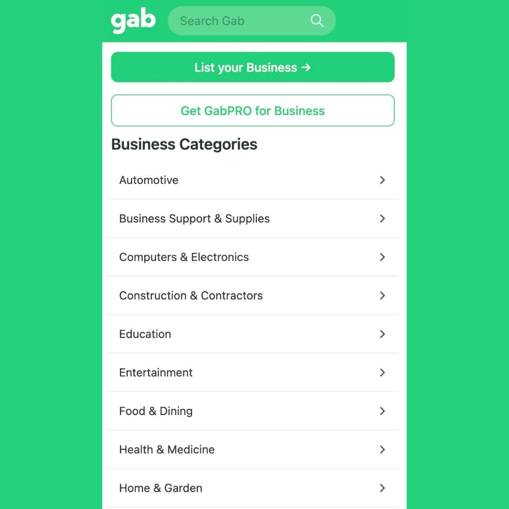Gab Screenshot 4