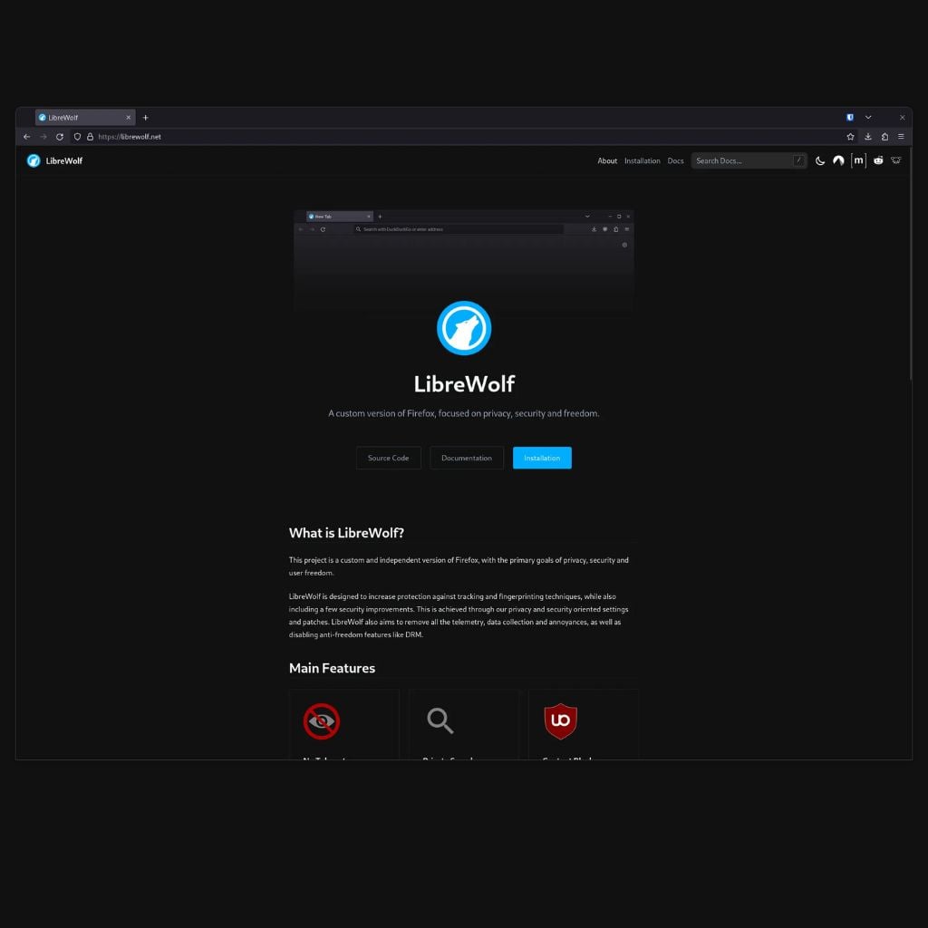 LibreWolf Screenshot 1