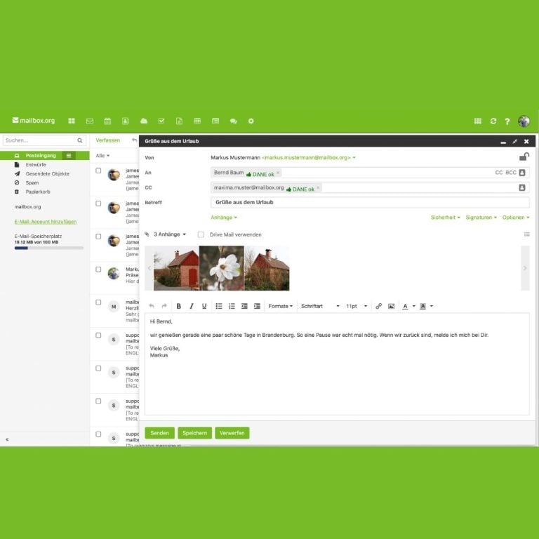 Mailbox.org Screenshot 2