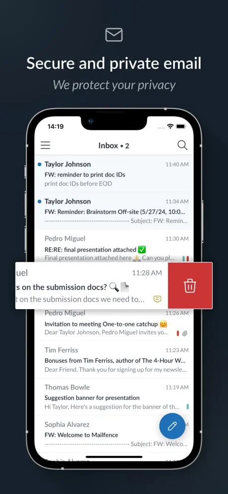 Mailfence Screenshot 1