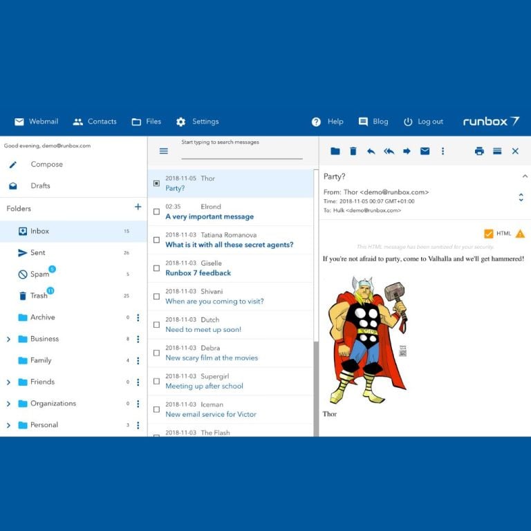 Runbox Screenshot 3