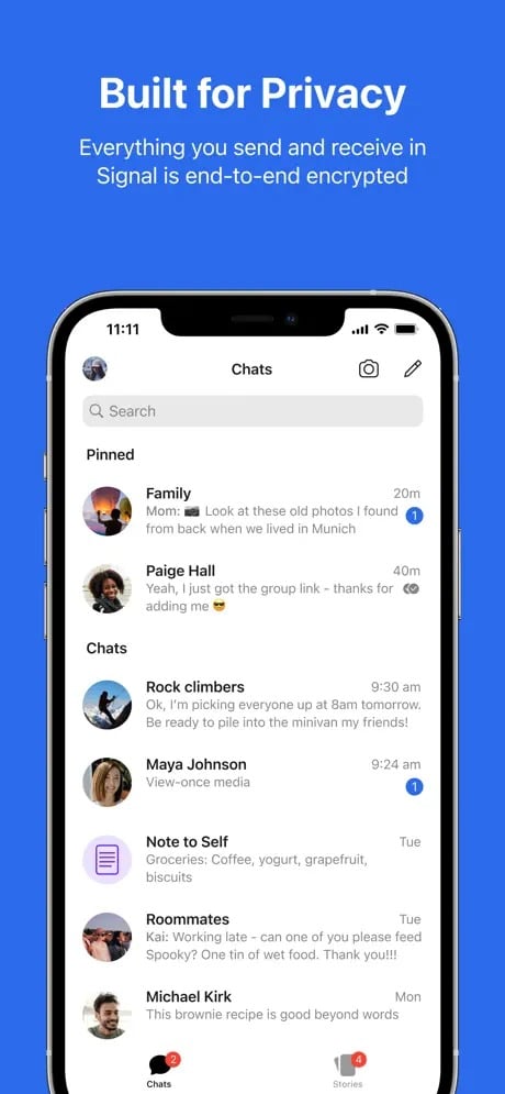 Signal Screenshot 1