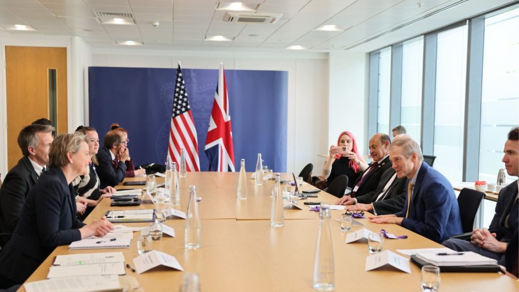 Jim Jordan: “Nothing We Heard in Europe Eased Concerns” Over EU and UK Censorship Laws