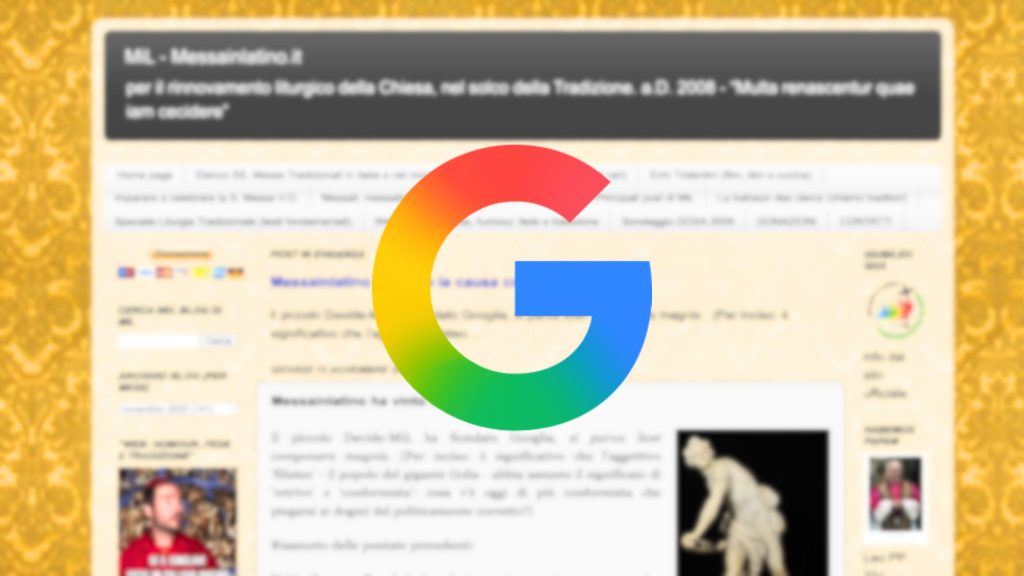 Italian Court Orders Google to Restore Banned Catholic Blog